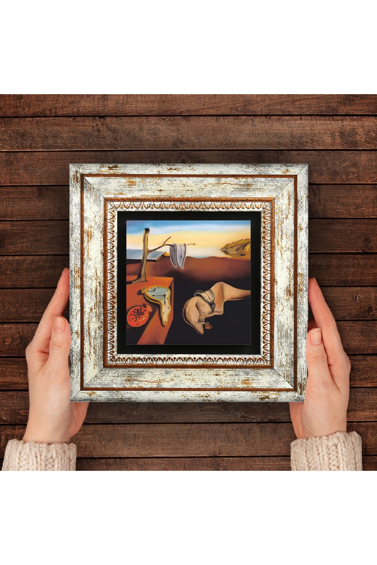 Salvador Dalí The Persistence of Memory Stone Wall Painting Framed Wall Decoration Wall Art