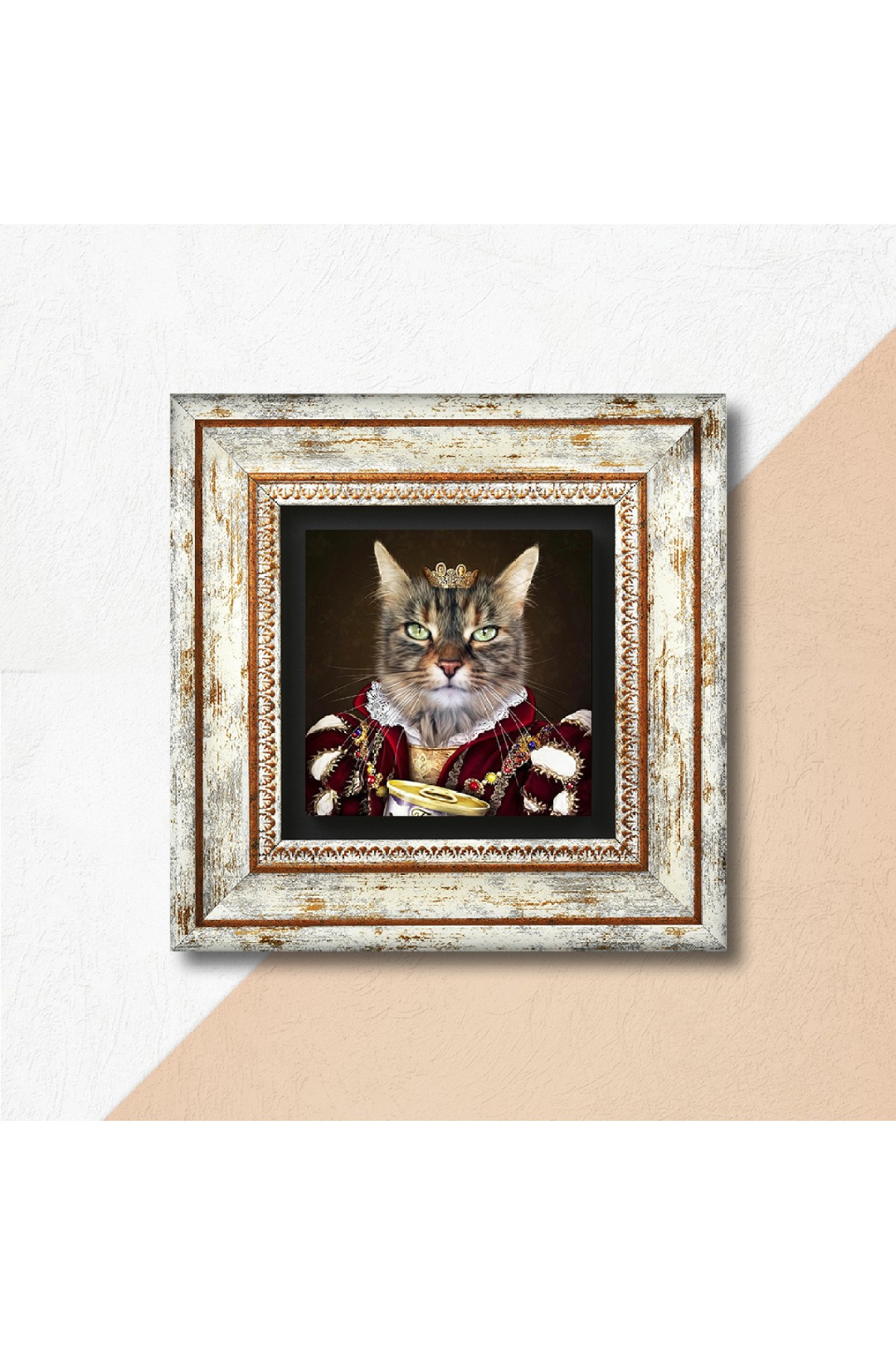 His Excellency with His Paw Stone Wall Painting Framed Wall Decor Wall Art