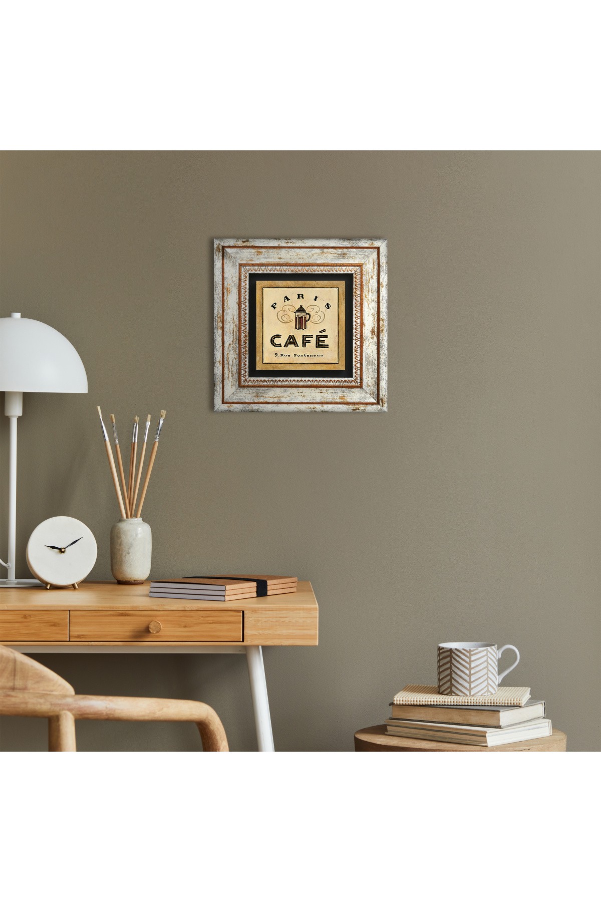 Coffee Stone Wall Painting Framed Wall Decor Wall Art