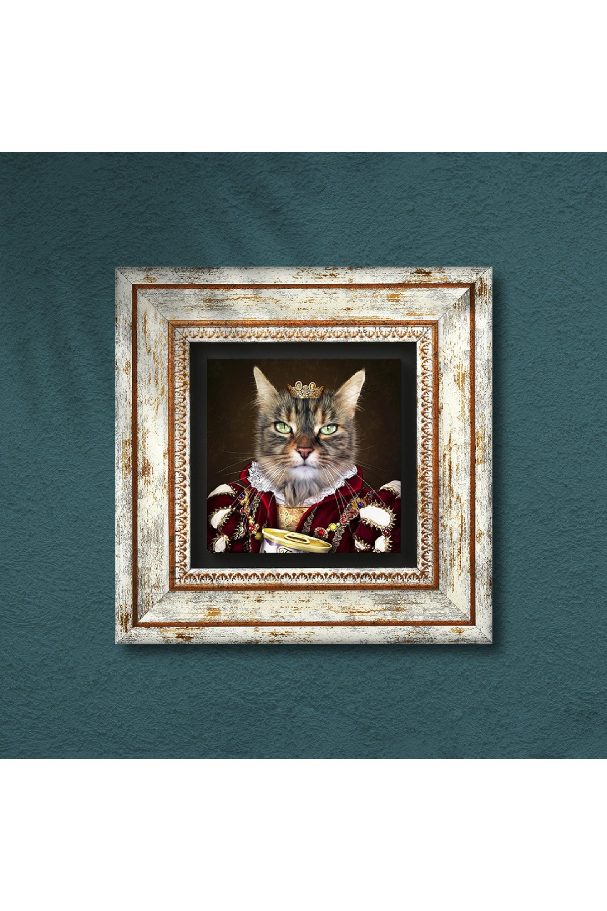 His Excellency with His Paw Stone Wall Painting Framed Wall Decor Wall Art