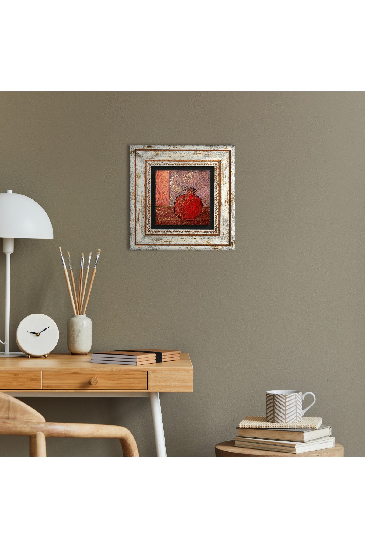 Pomegranate Stone Wall Painting Framed Wall Decoration Wall Art