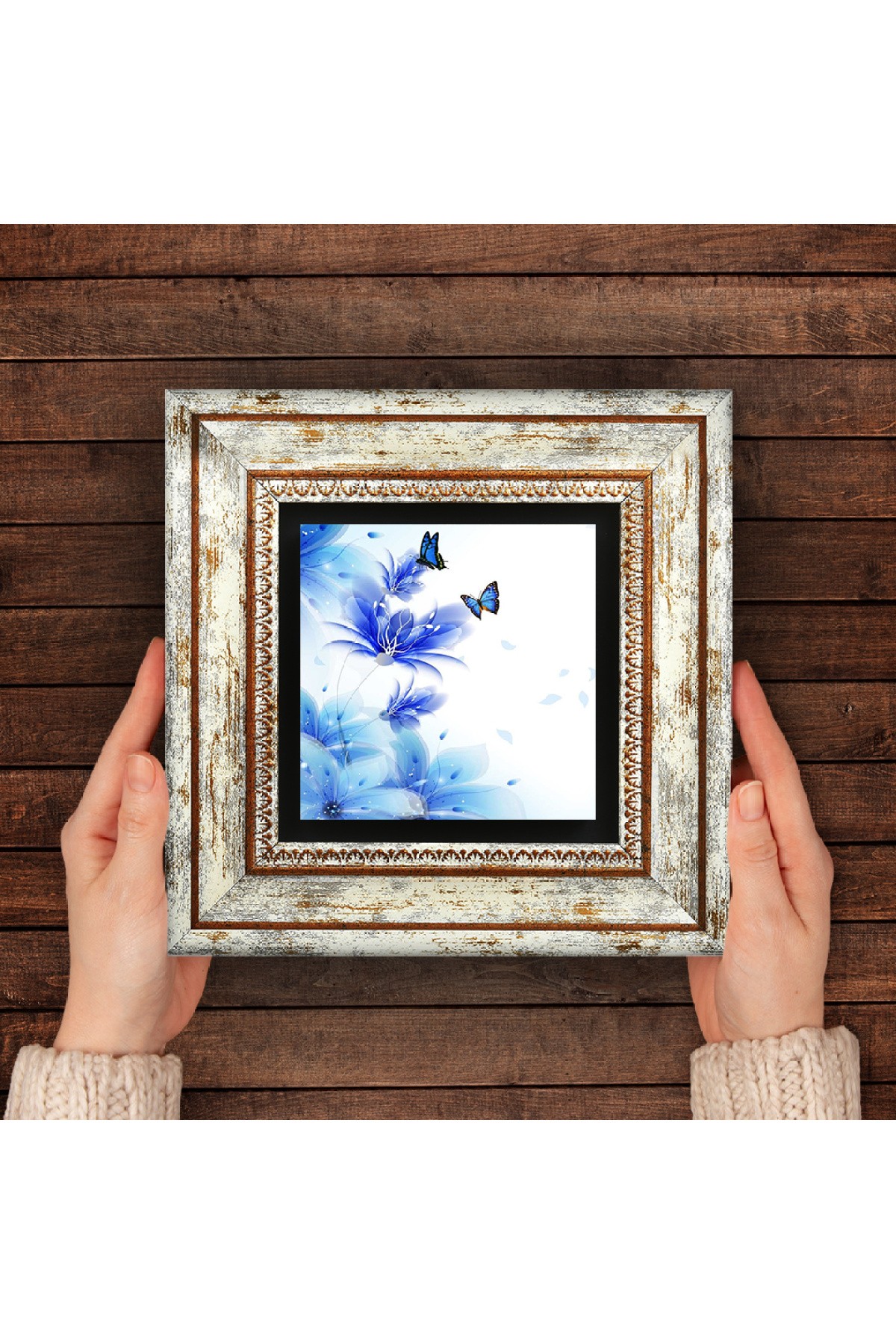 Butterfly's Dream Stone Wall Painting Framed Wall Decoration Wall Art