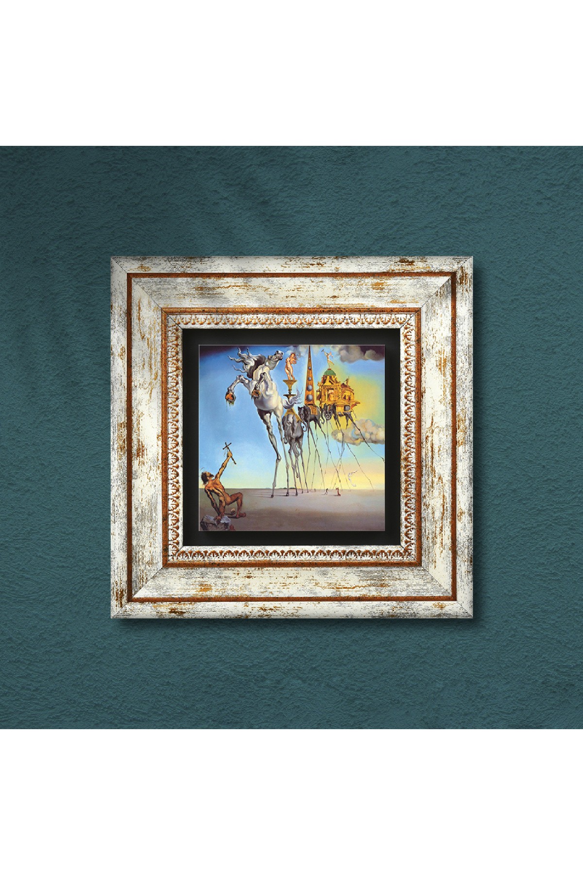 Salvador Dalí The Temptation of St. Antony Stone Wall Painting Framed Wall Decoration Wall Art