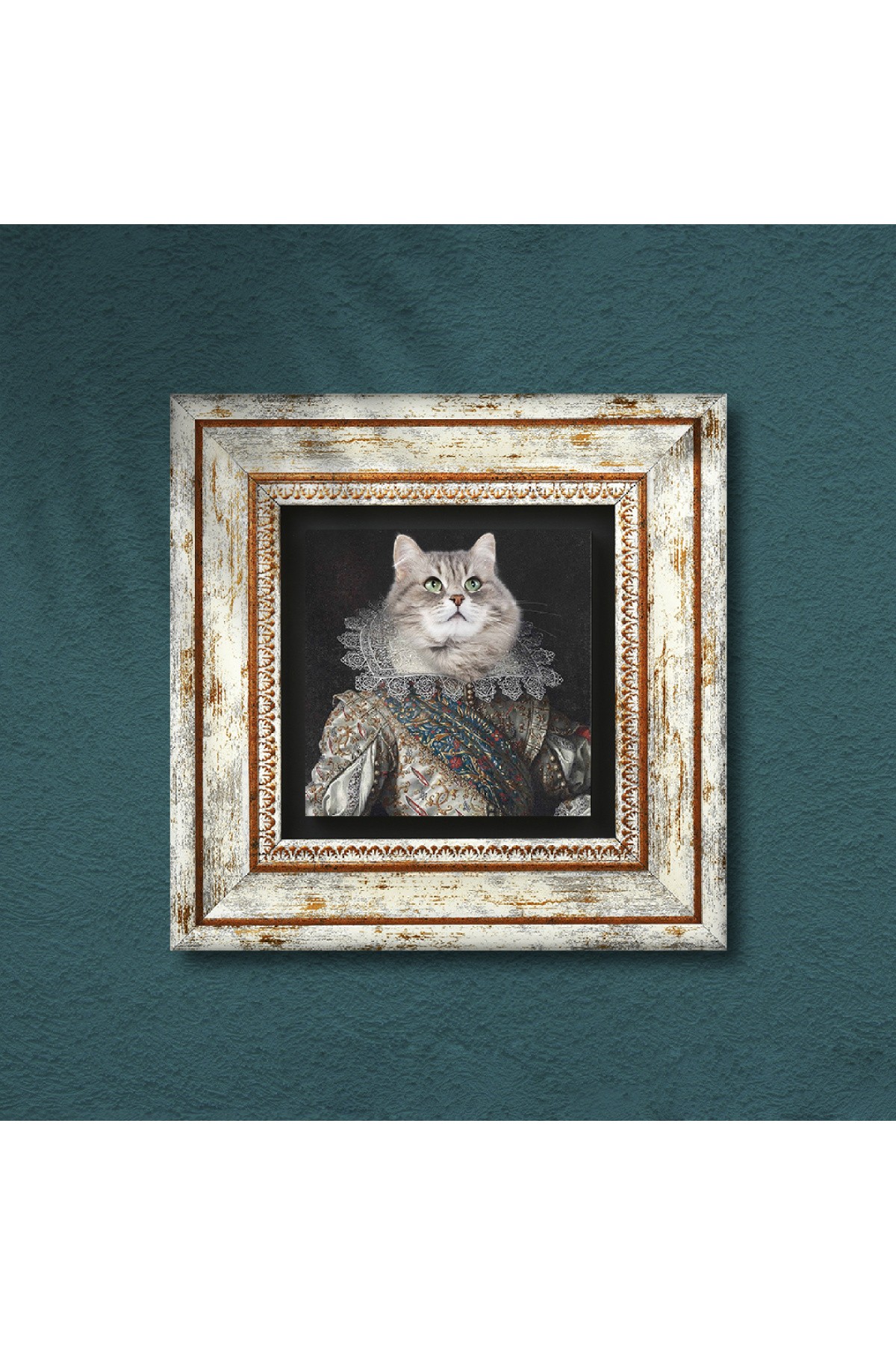 His Excellency with His Paw Stone Wall Painting Framed Wall Decor Wall Art