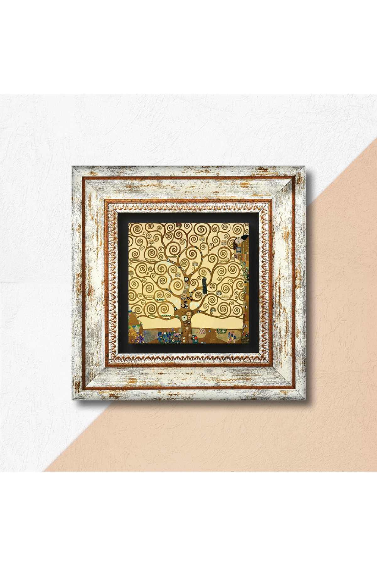 Gustav Klimt Tree of Life Stone Wall Painting Framed Wall Decor Wall Art