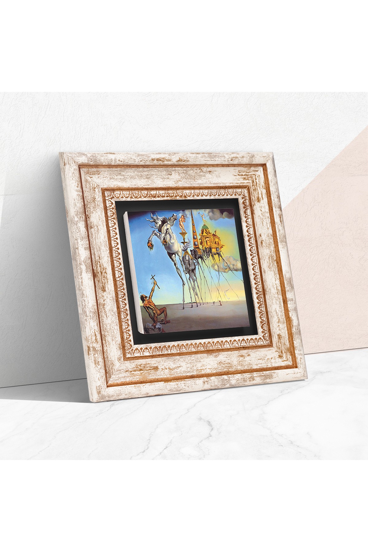 Salvador Dalí The Temptation of St. Antony Stone Wall Painting Framed Wall Decoration Wall Art