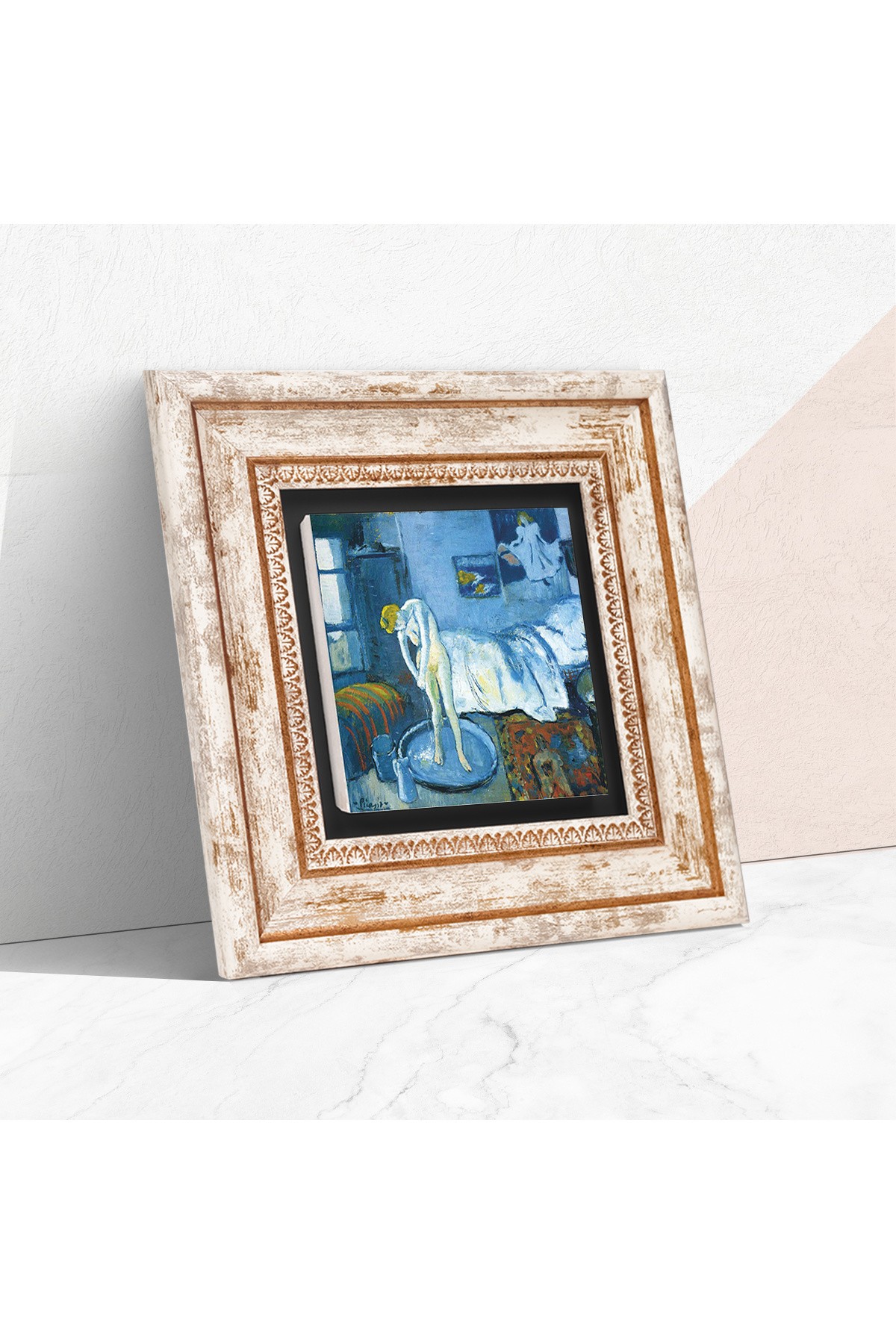 Picasso Blue Room Stone Wall Painting Framed Wall Decor Wall Art