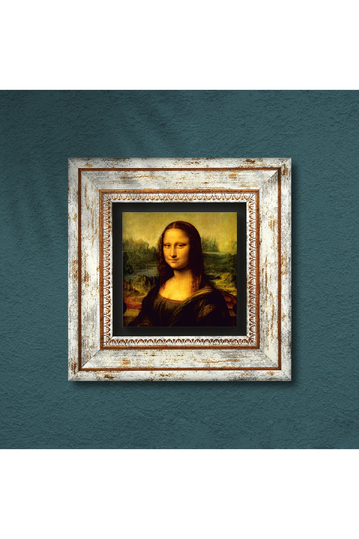 Leonardo da Vinci Mona Lisa Stone Wall Painting Framed Wall Decor Wall Art