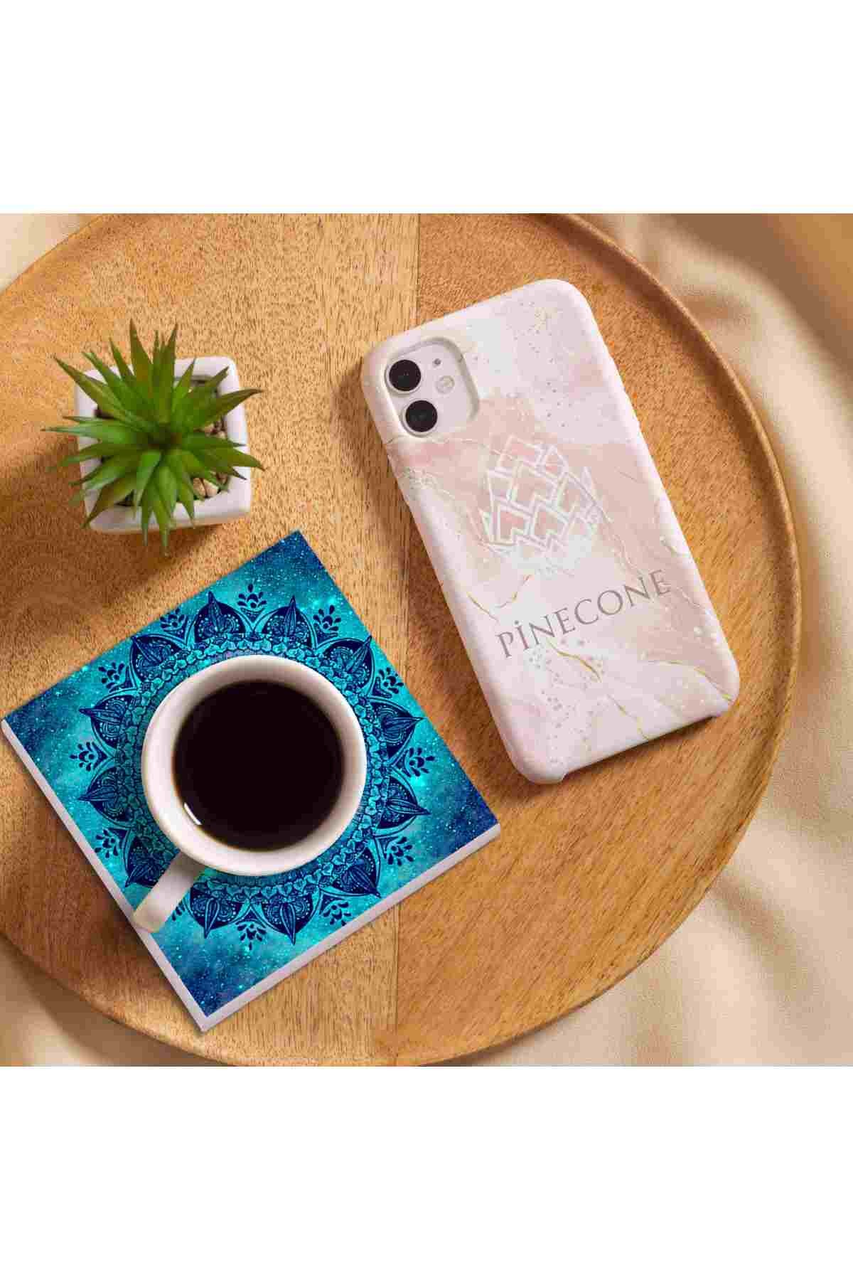 Mandala, Tree of Life Stone Coasters Desktop Protective Coasters 4 Piece Set 10x10cm Stone Coasters