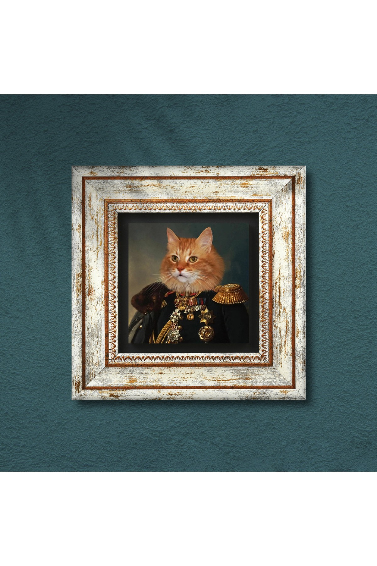 His Excellency with His Paw Stone Wall Painting Framed Wall Decor Wall Art