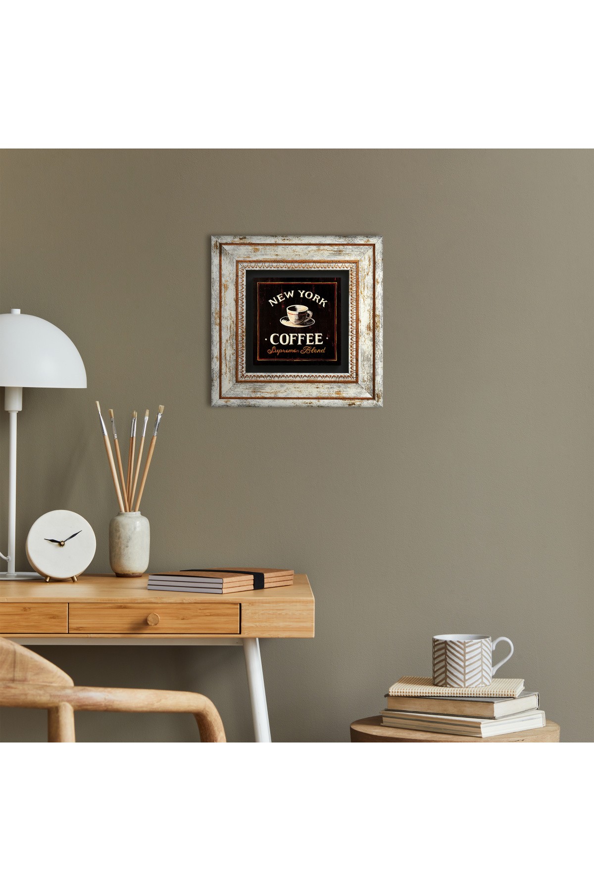 Coffee Stone Wall Painting Framed Wall Decor Wall Art