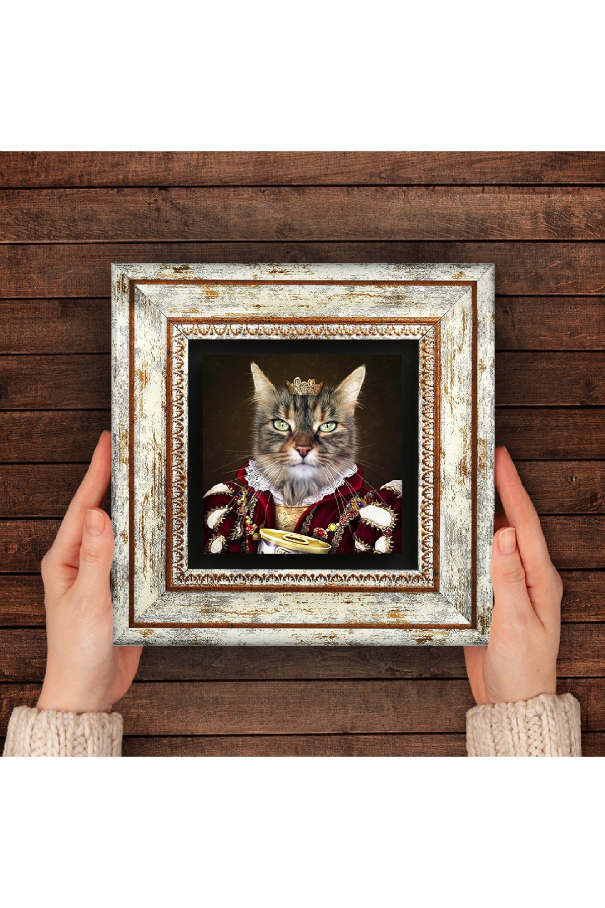 His Excellency with His Paw Stone Wall Painting Framed Wall Decor Wall Art