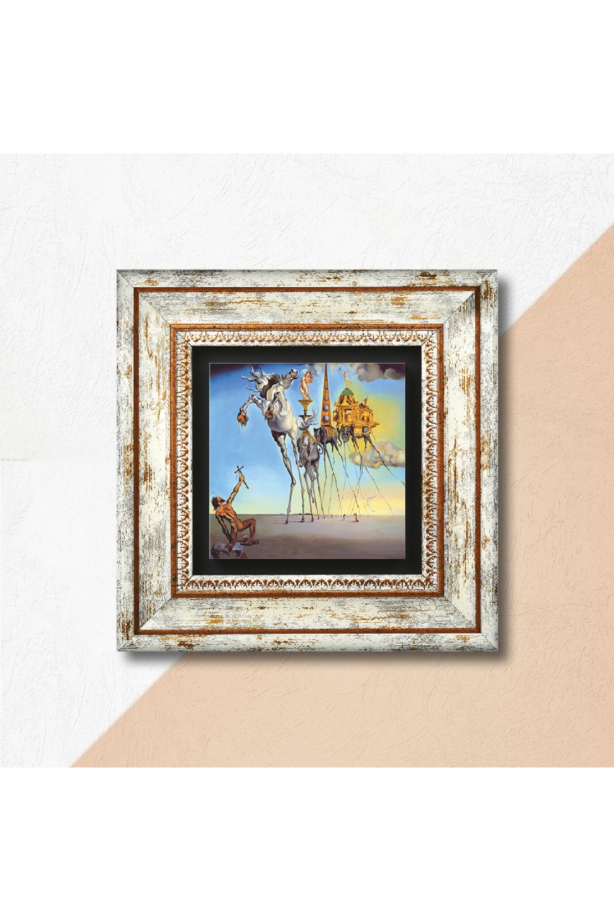 Salvador Dalí The Temptation of St. Antony Stone Wall Painting Framed Wall Decoration Wall Art