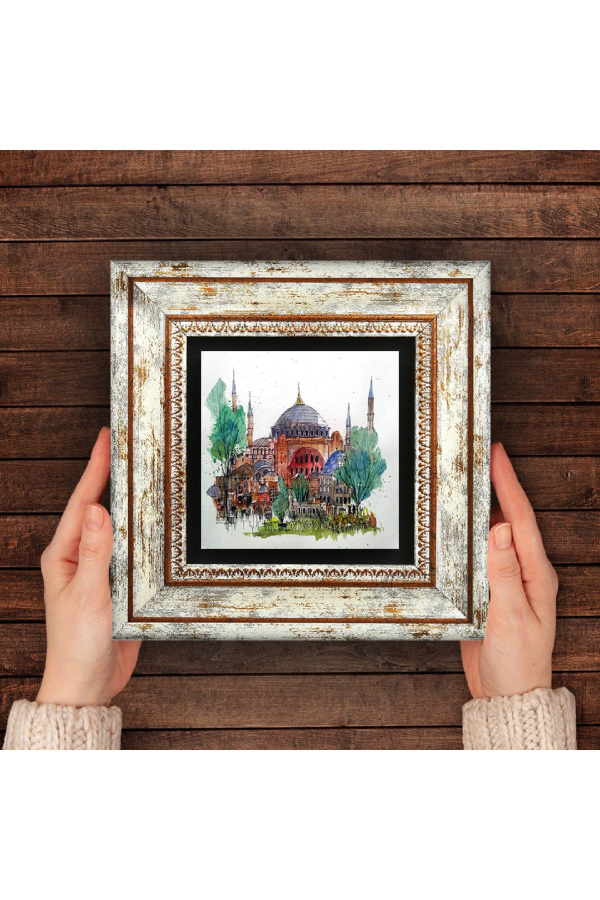 Istanbul Hagia Sophia Stone Wall Painting Framed Wall Decoration Wall Art