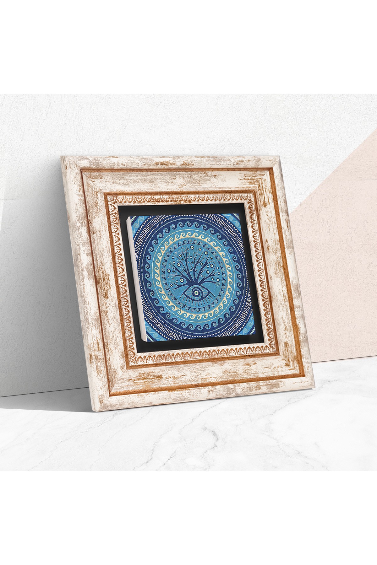 Evil Eye Tree Stone Wall Painting Framed Wall Decor Wall Art