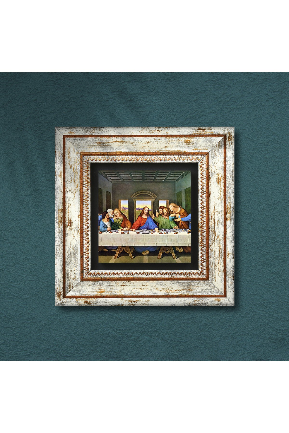 Leonardo da Vinci The Last Supper Stone Wall Painting Framed Wall Decor Wall Art