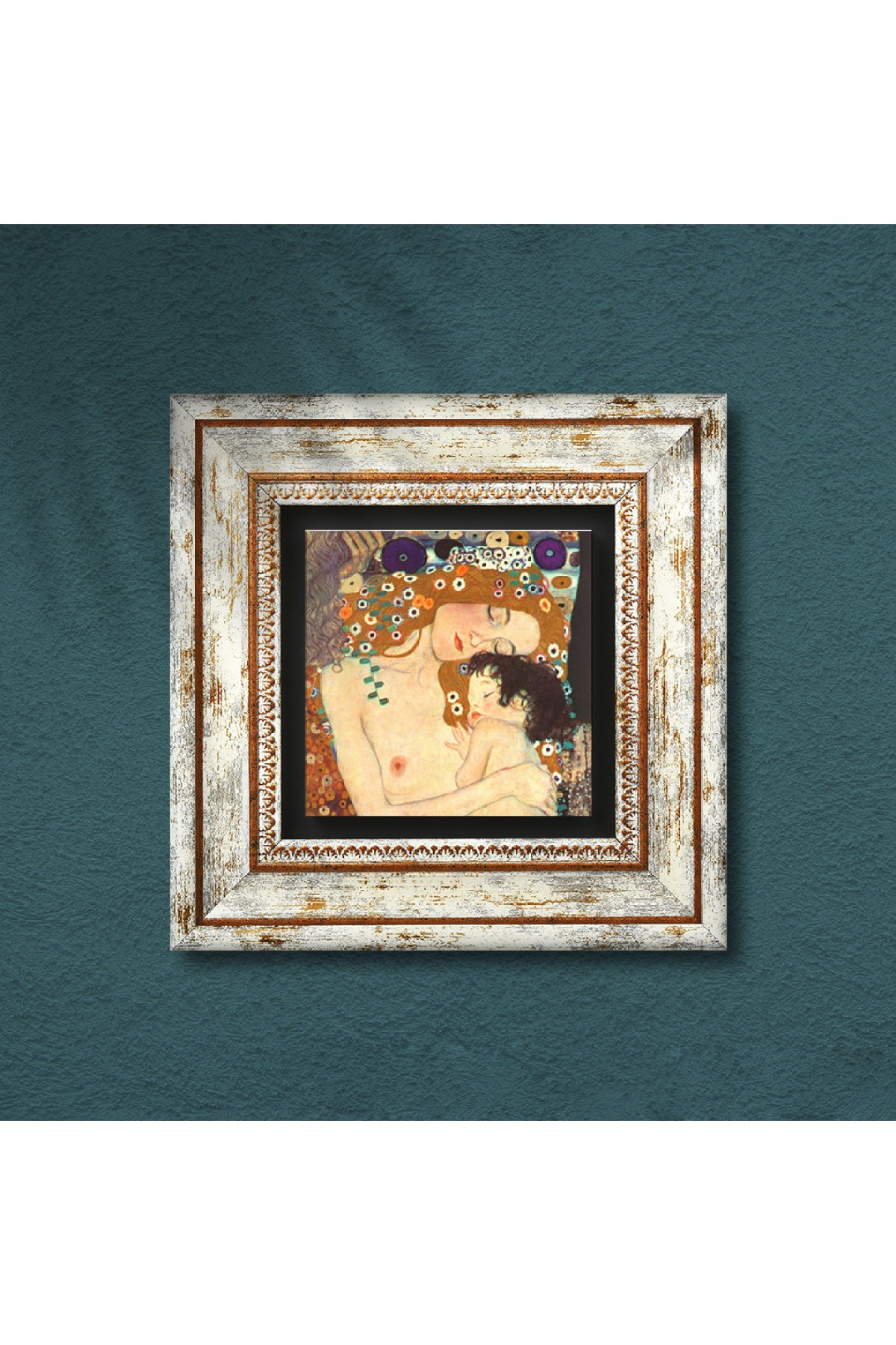 Gustav Klimt Mother Child Stone Wall Painting Framed Wall Decor Wall Art