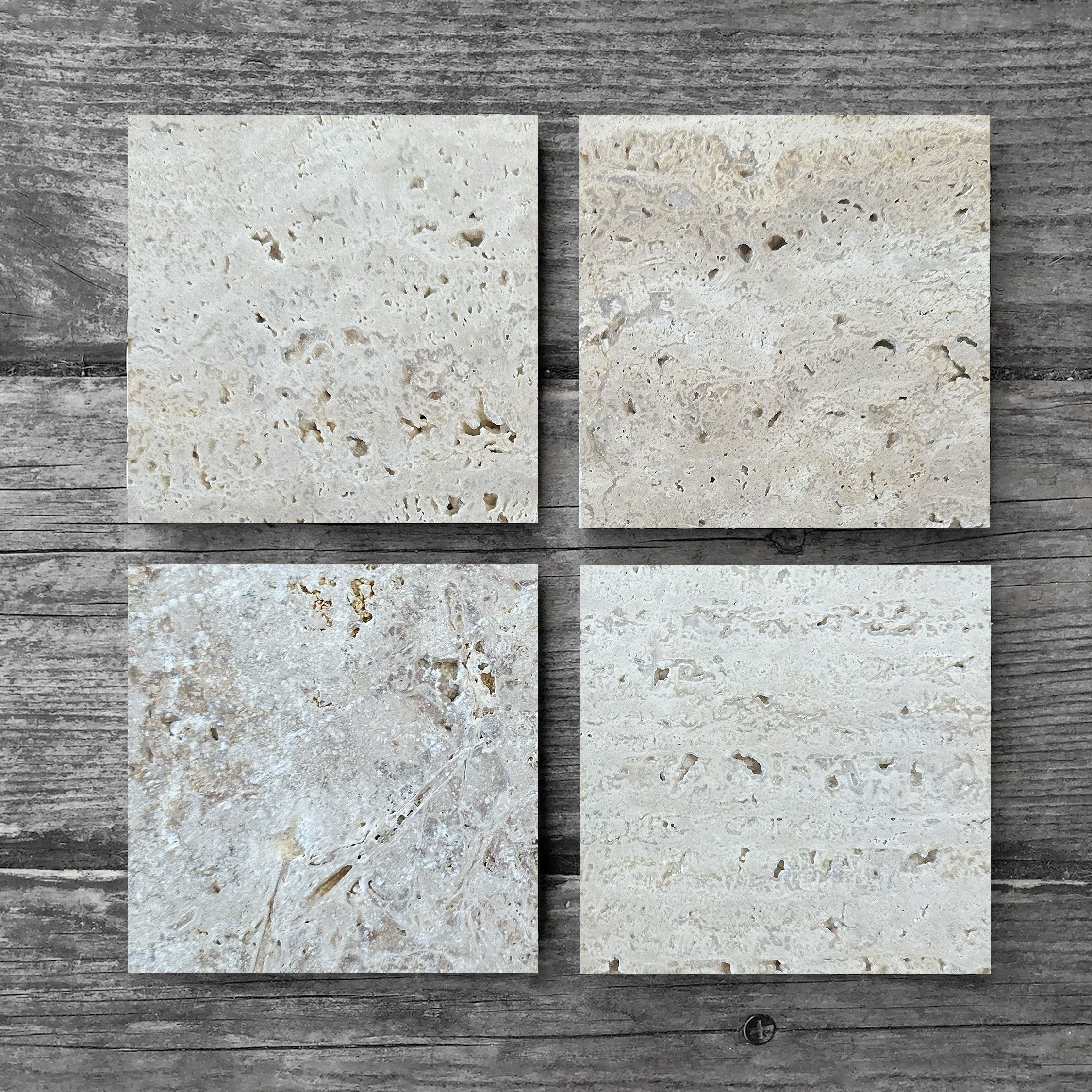 Natural Stone Coasters Desktop Protective Coasters 4 Piece Set 10x10cm Stone Coasters