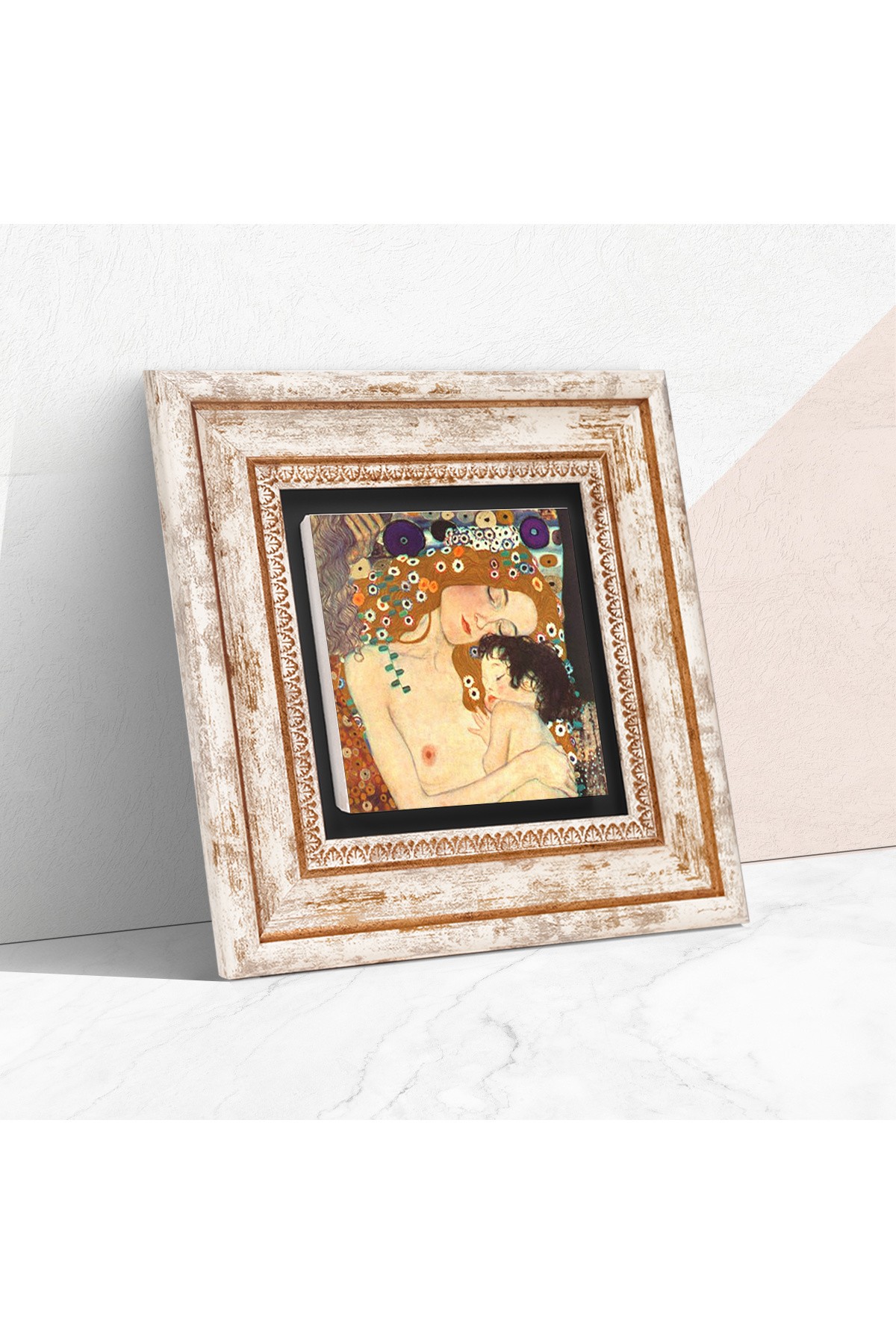 Gustav Klimt Mother Child Stone Wall Painting Framed Wall Decor Wall Art