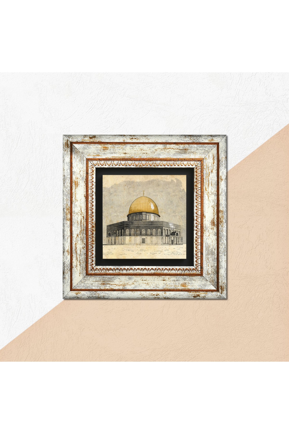 Masjid al-Aqsa Stone Wall Painting Framed Wall Decoration Wall Art