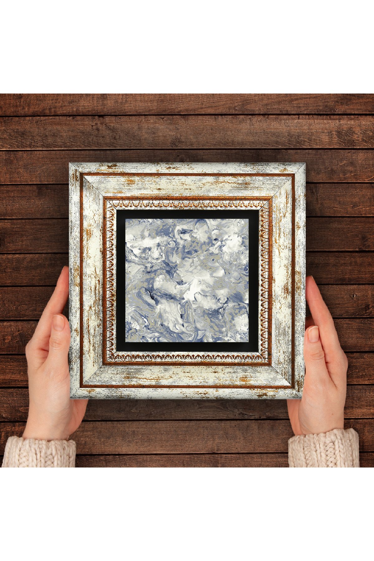 Pattern Stone Wall Painting Framed Wall Decor Wall Art