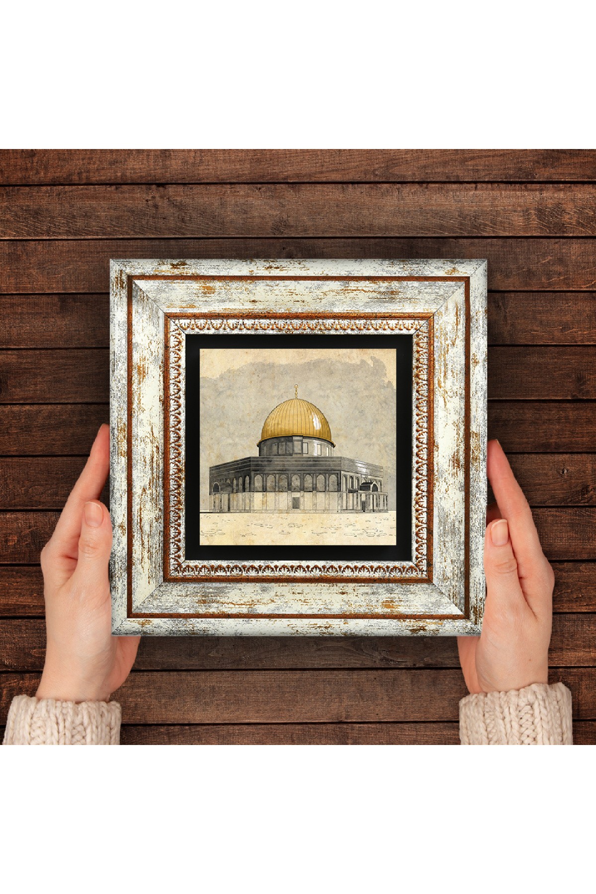 Masjid al-Aqsa Stone Wall Painting Framed Wall Decoration Wall Art