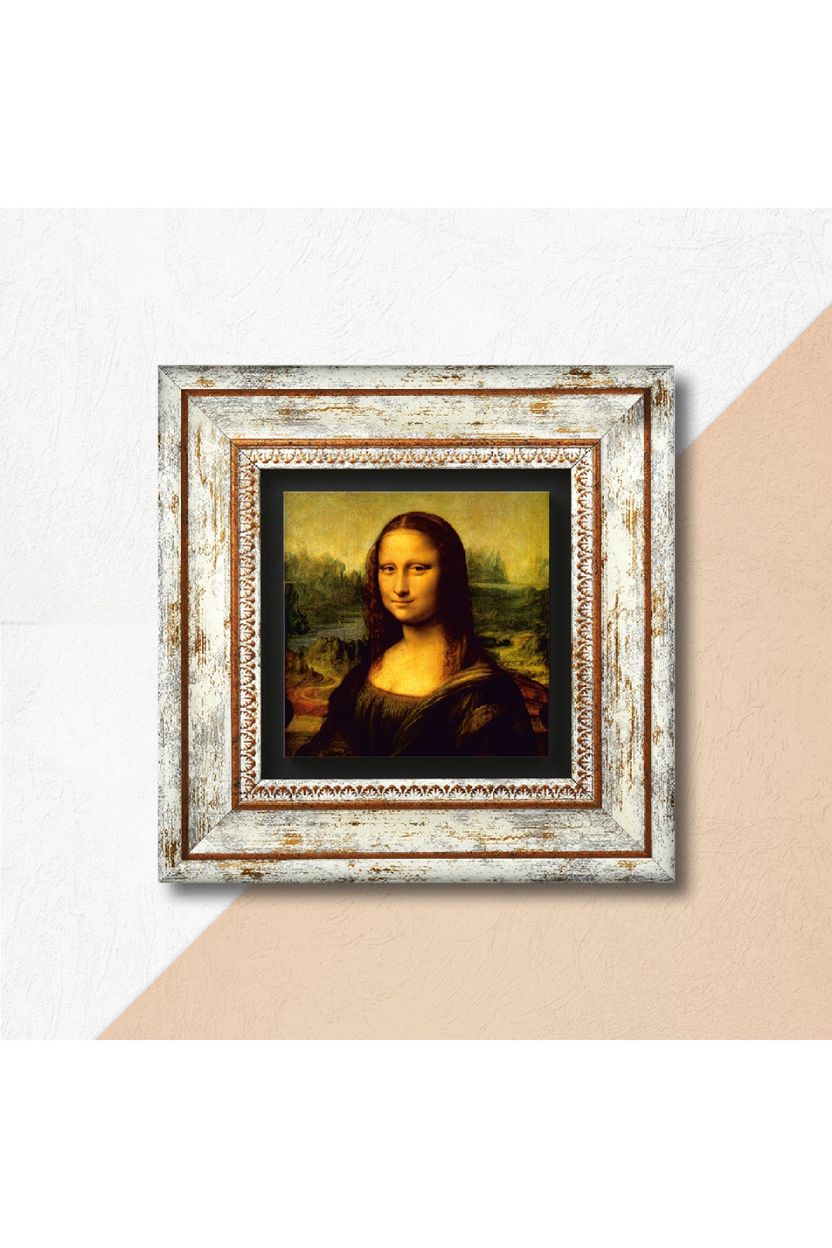 Leonardo da Vinci Mona Lisa Stone Wall Painting Framed Wall Decor Wall Art