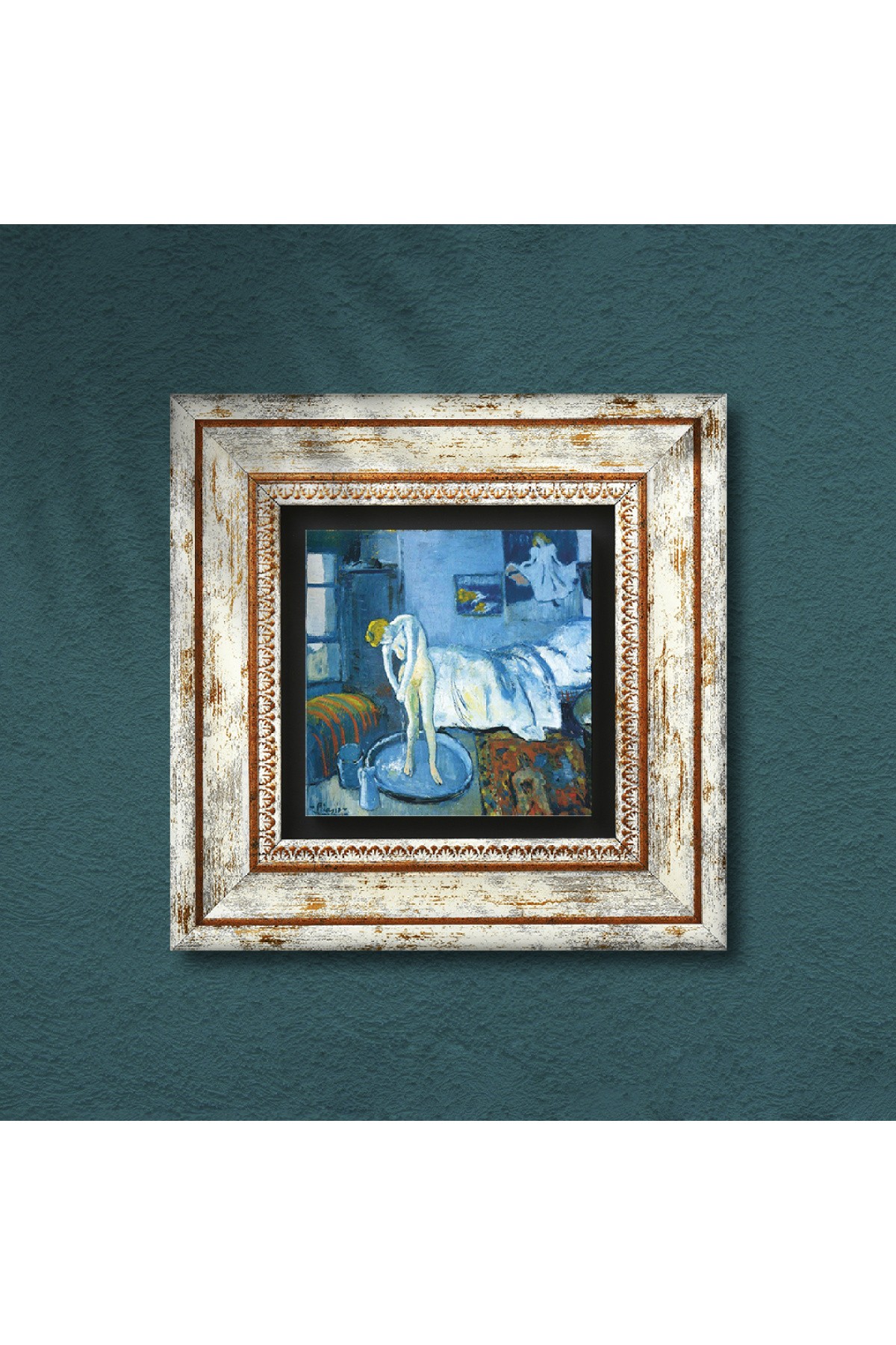 Picasso Blue Room Stone Wall Painting Framed Wall Decor Wall Art