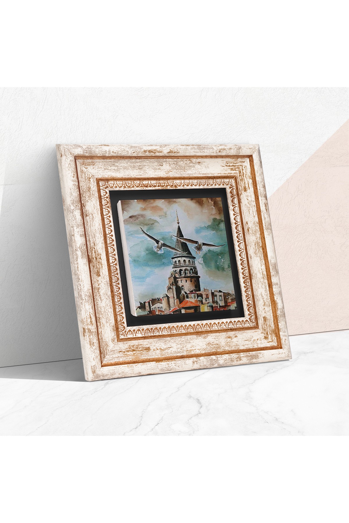 Istanbul Galata Tower Stone Wall Painting Framed Wall Decor Wall Art