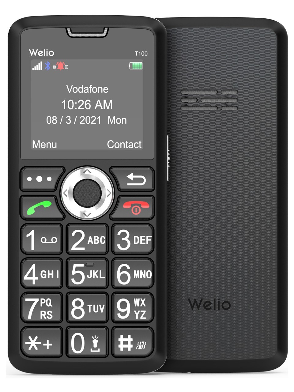 WELİO WKEY T100 TUŞLU TELEFON BLACK