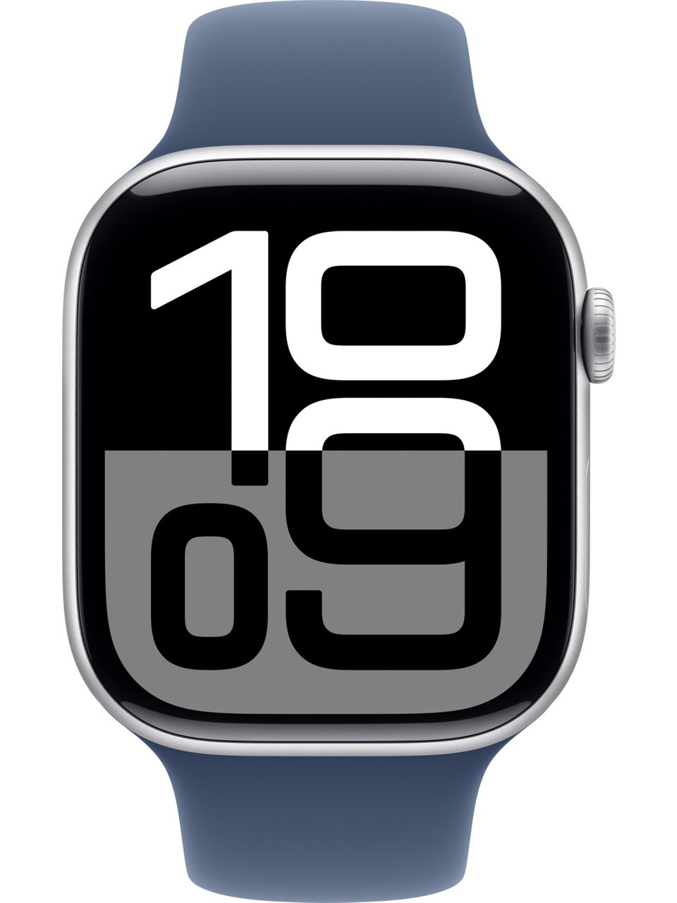 Apple Watch Series 10 Gps 42MM Silver Aluminium Case With Denim Sport Band - S/M