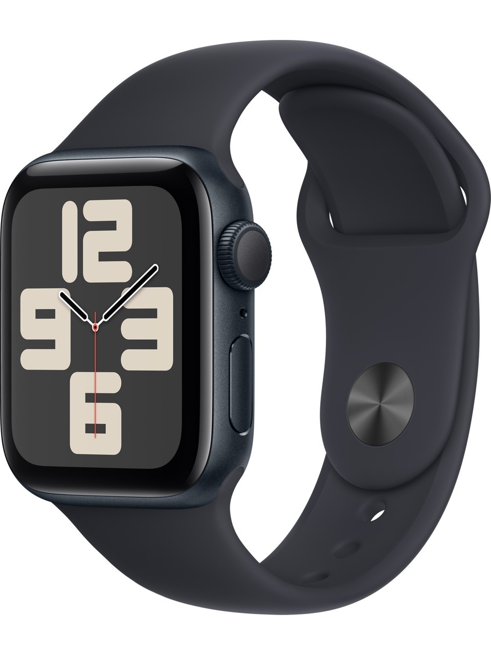 Apple Watch SE 2.Nesil (2023) GPS 40mm Midnight Aluminium Case with Midnight Sport Band - M/L - Gece Yarısı
