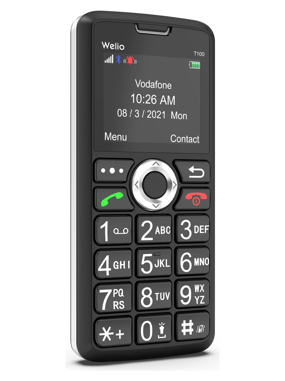 WELİO WKEY T100 TUŞLU TELEFON BLACK