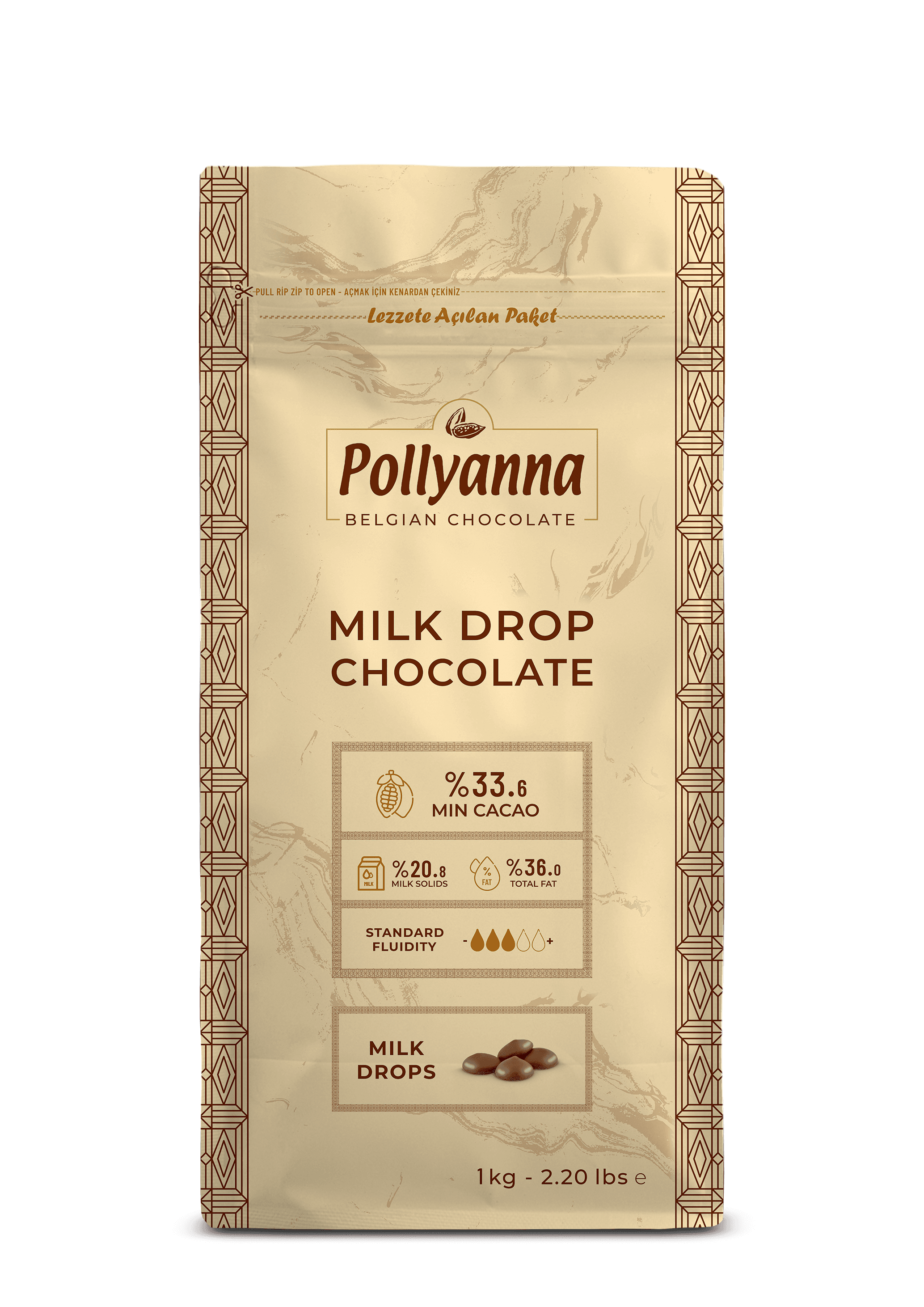 Sütlü Drop Belçika Çikolatası (1 KG)