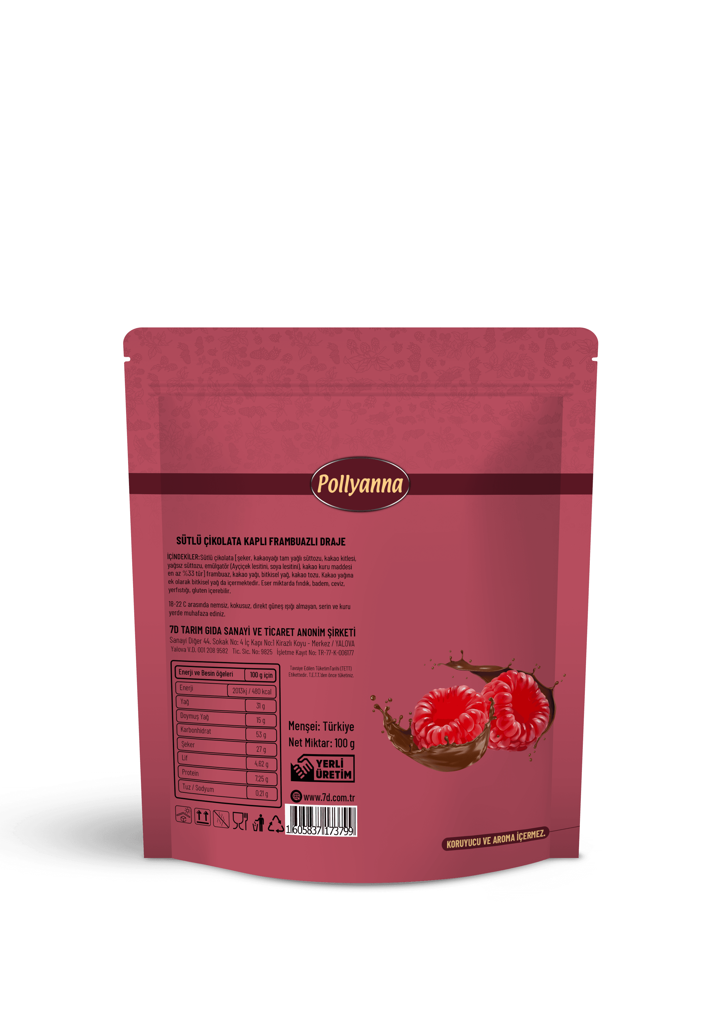 Frambuazlı Draje (100 GR)