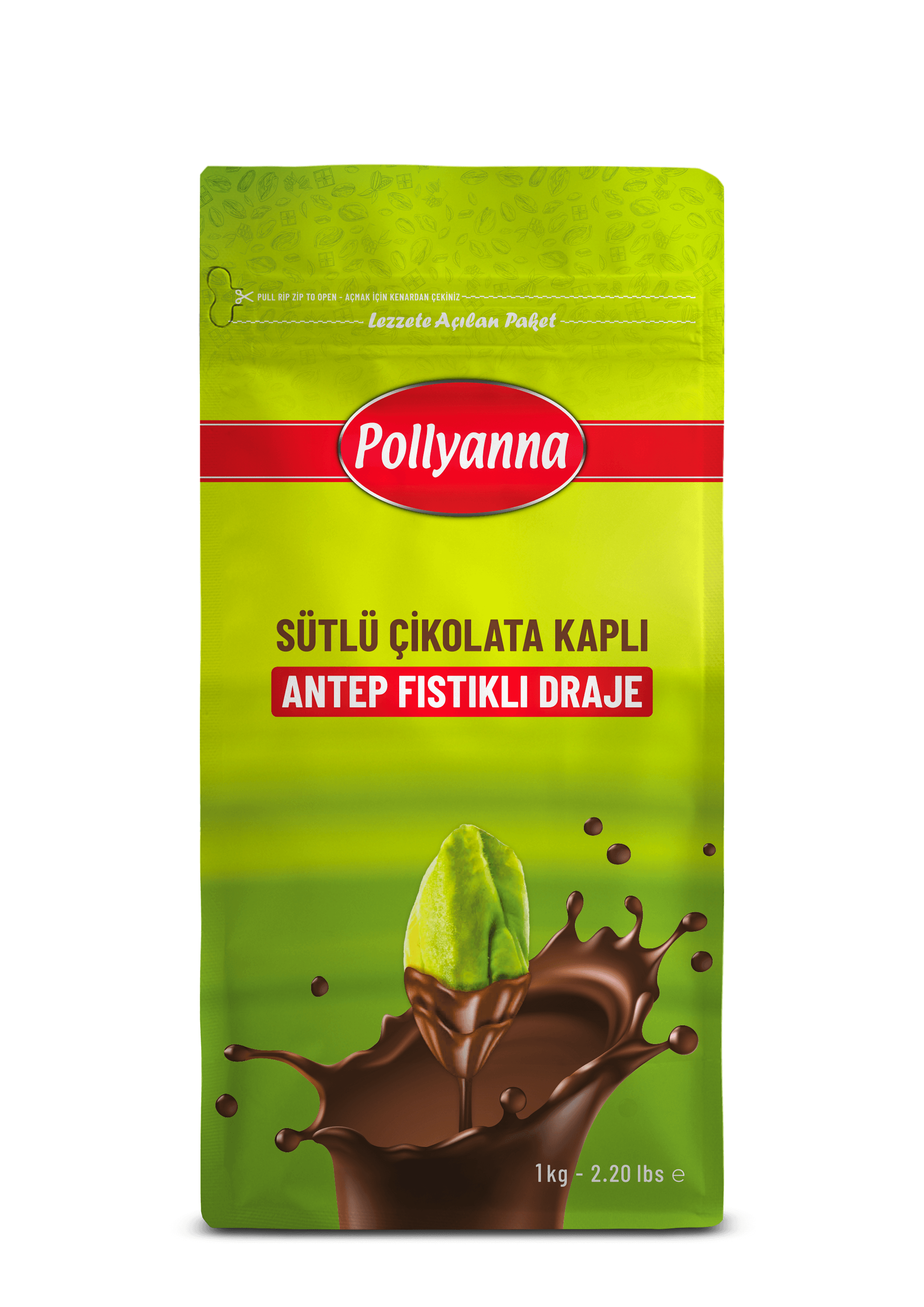 Antep Fıstıklı Draje Yoğun Fıstık (1 KG)
