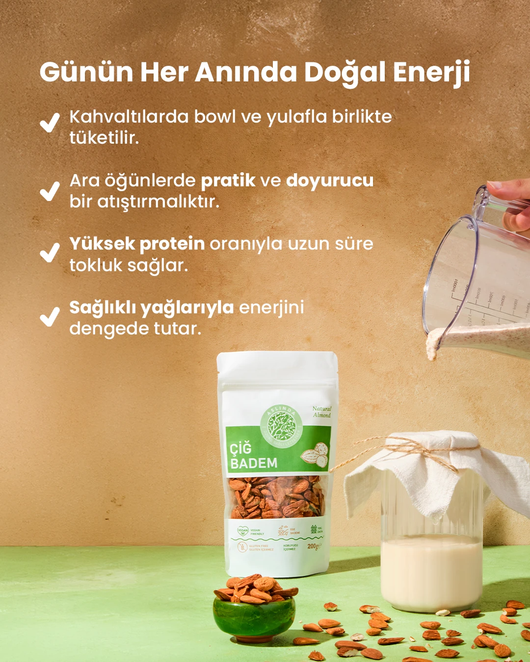 Çiğ Badem 200 gr