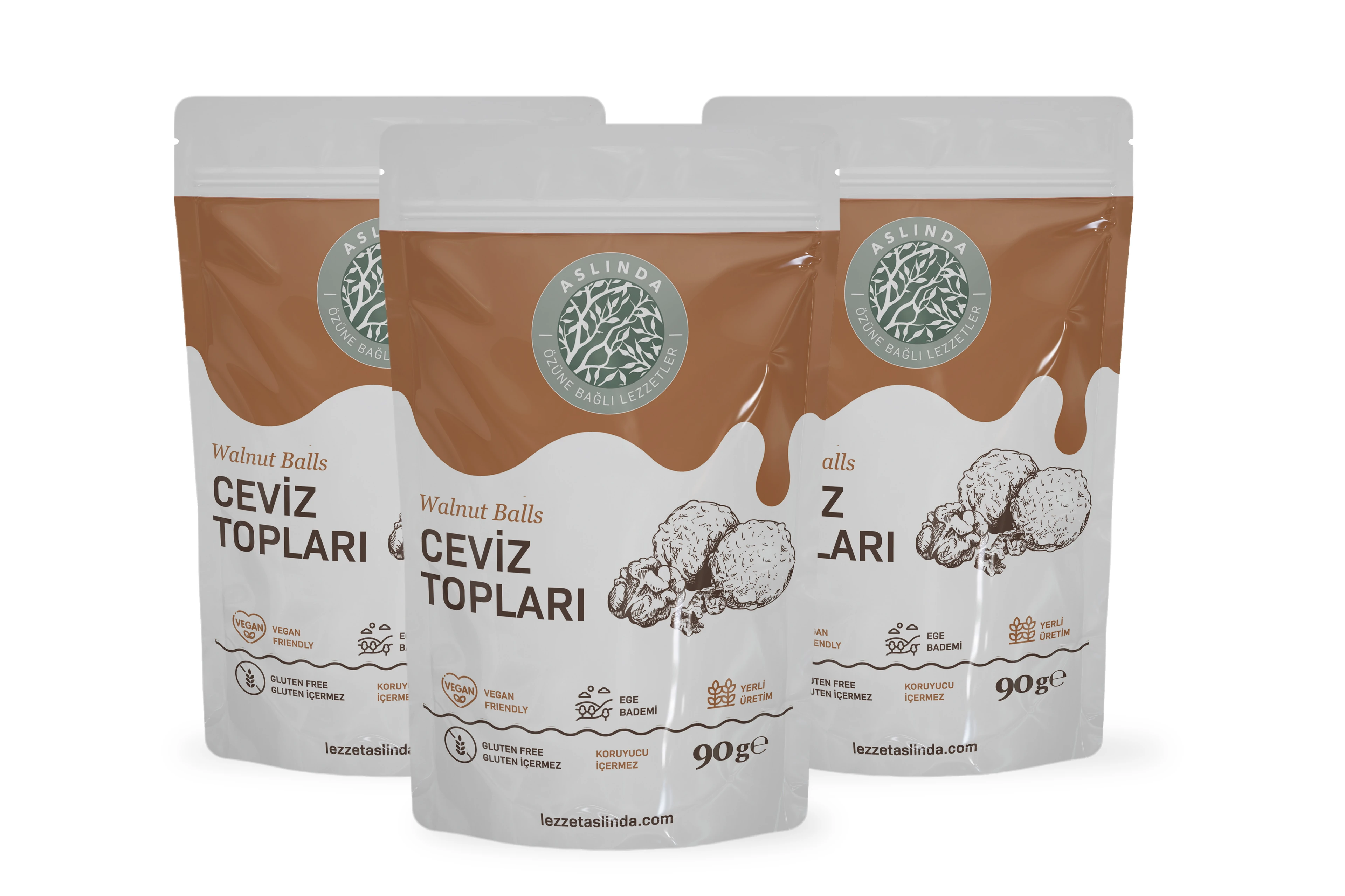 3'lü 90 Gram Ceviz Topları 