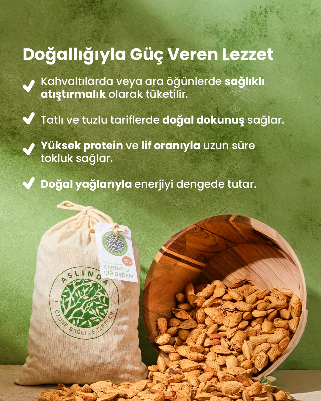 Kabuklu Çiğ Badem 700 gr