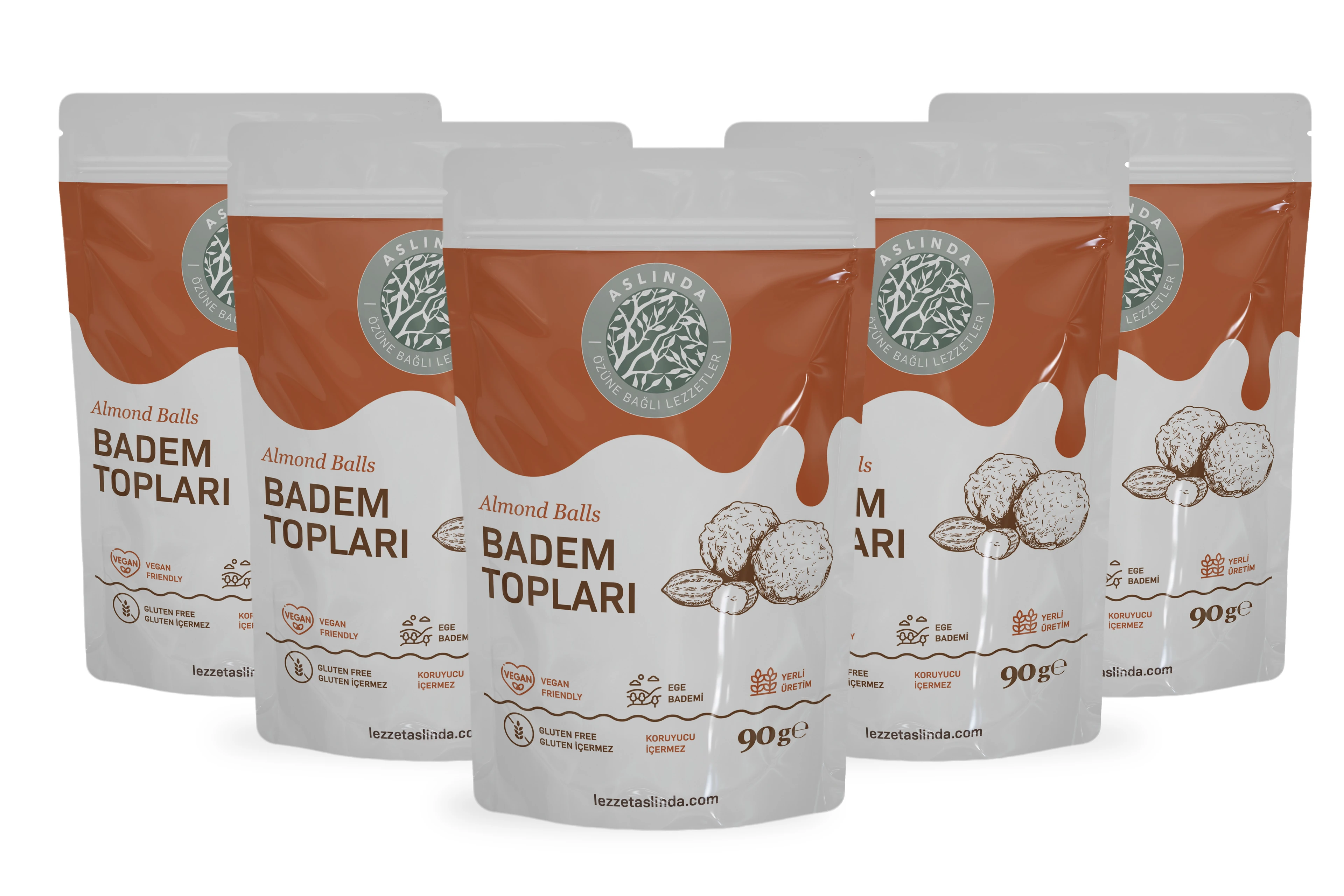 5'li 90 Gram Badem Topları 