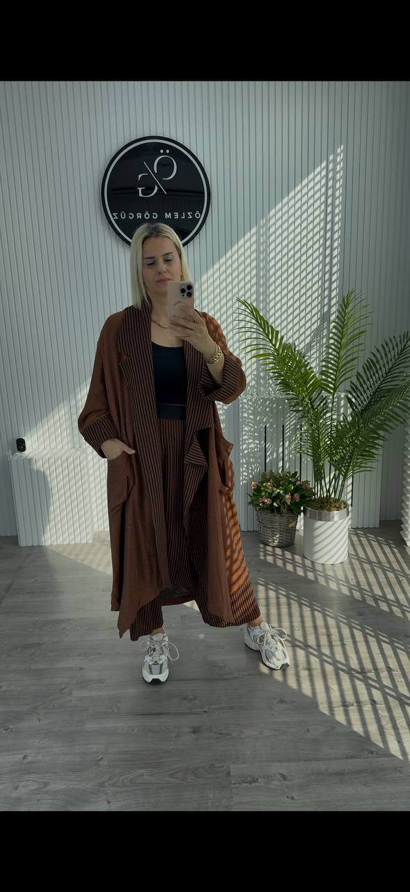 TURUNCU TUNİK ŞALVAR TAKIM