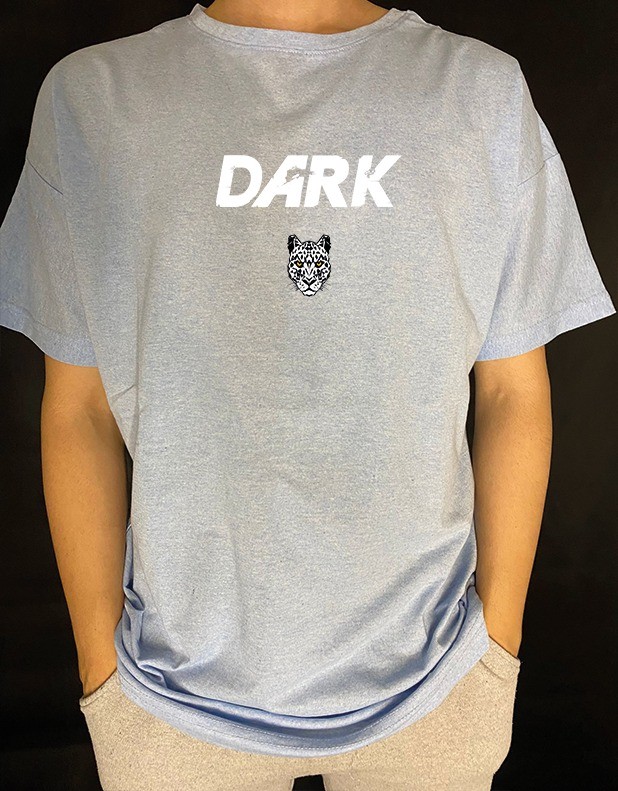 Dark Oversize t-shirt - Buz mavisi
