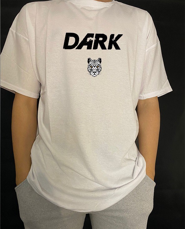 Dark Oversiz t-shirt - beyaz