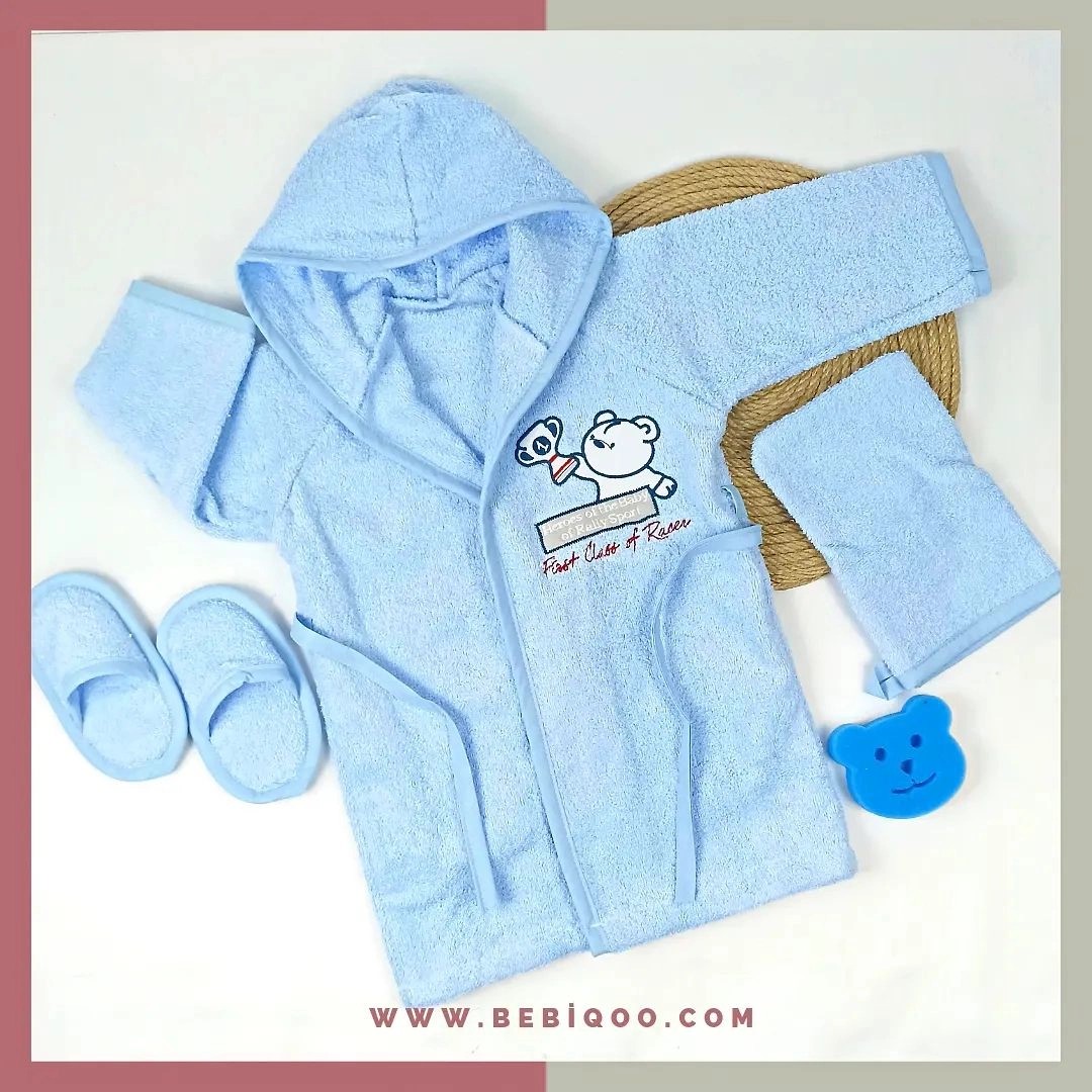 BABY DO DOKUMA 4'LÜ BORNOZ SETİ