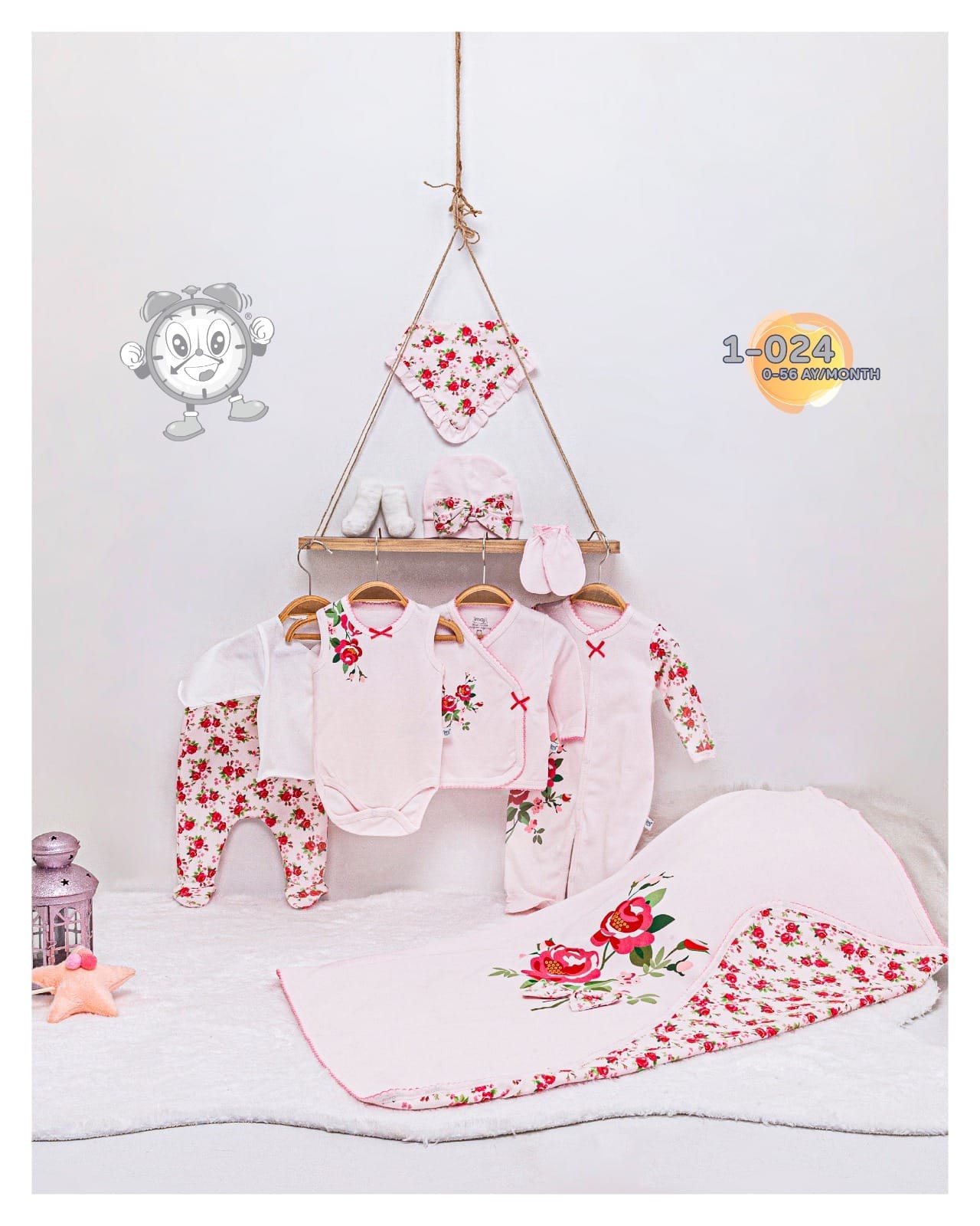 ZBN-2419 ROSE KIZ TULUMLU 10 LU SET