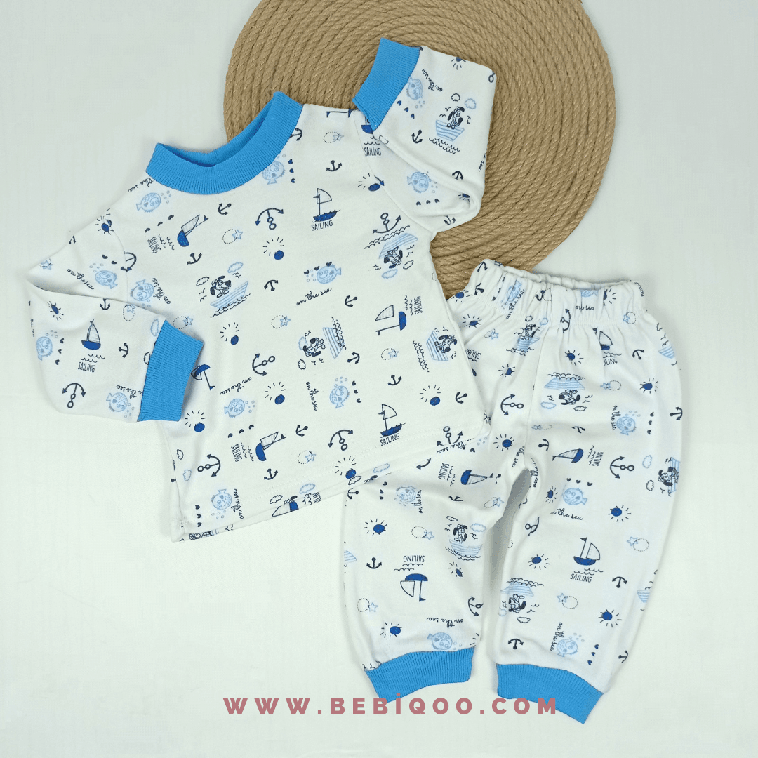 TKM-1850 Çapa Desenli Penye Pijama Takımı 