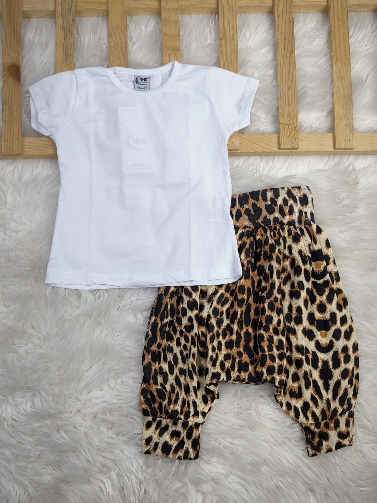 10388 LEOPAR DESEN ŞALVAR TAKIM 