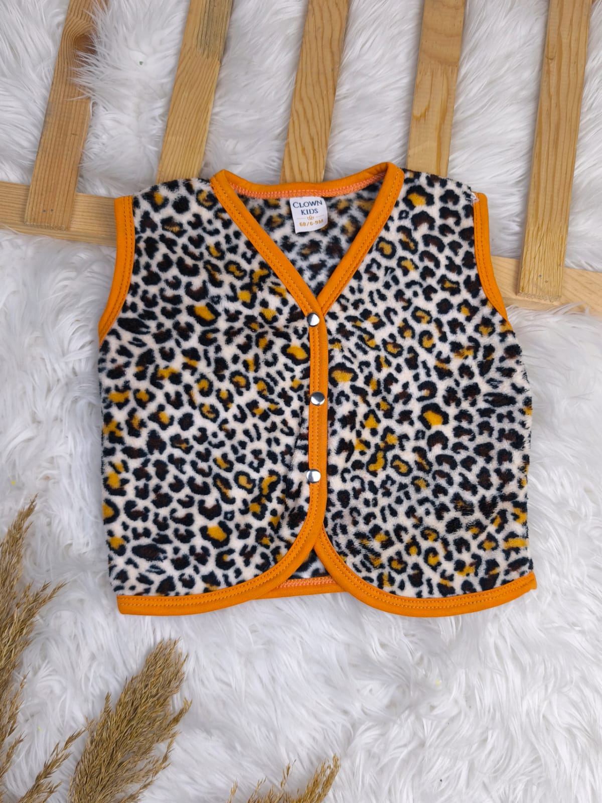 2593 LEOPAR PELUŞ YELEK 