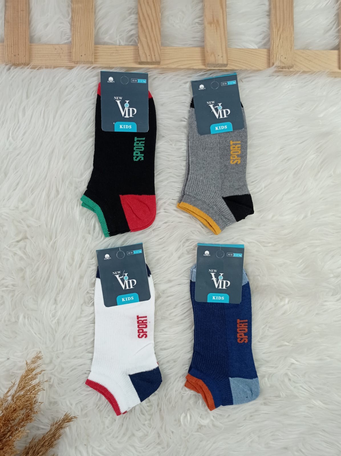 3371 SPORT YAZILI ERKEK PATİK ÇORAP 