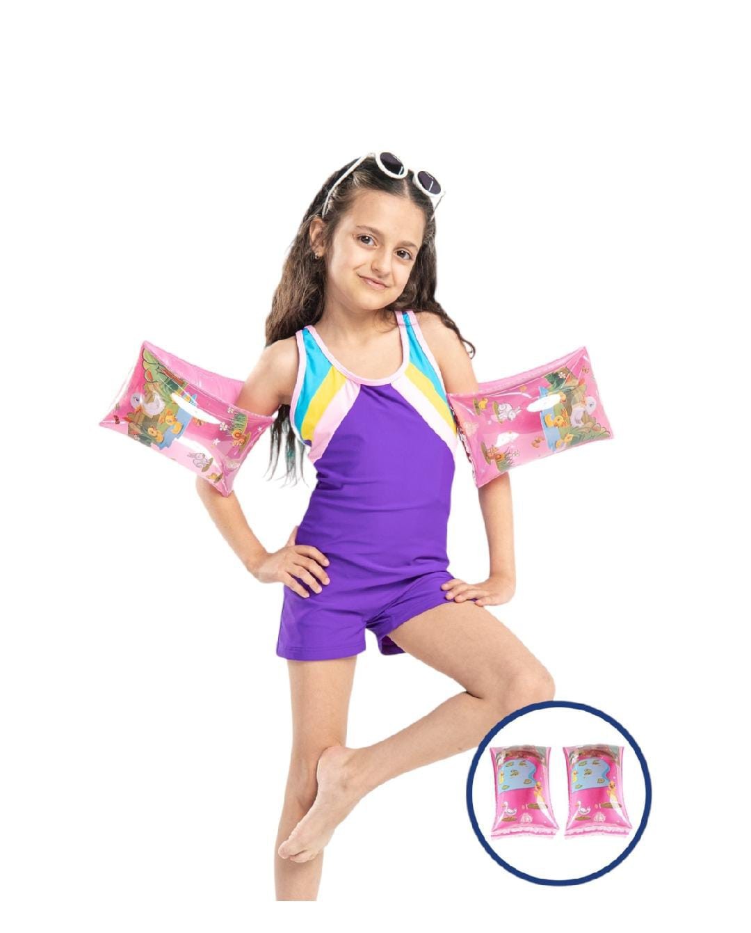 433986 ÖRDEK RESİMLİ YÜZME KOLLUĞU - Pembe